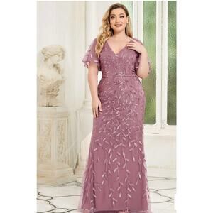 Purple bridesmaid dress